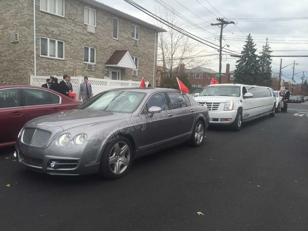 Bentley Flying Spur and Cadillac Escalade Limousine - Wedding in Bronx