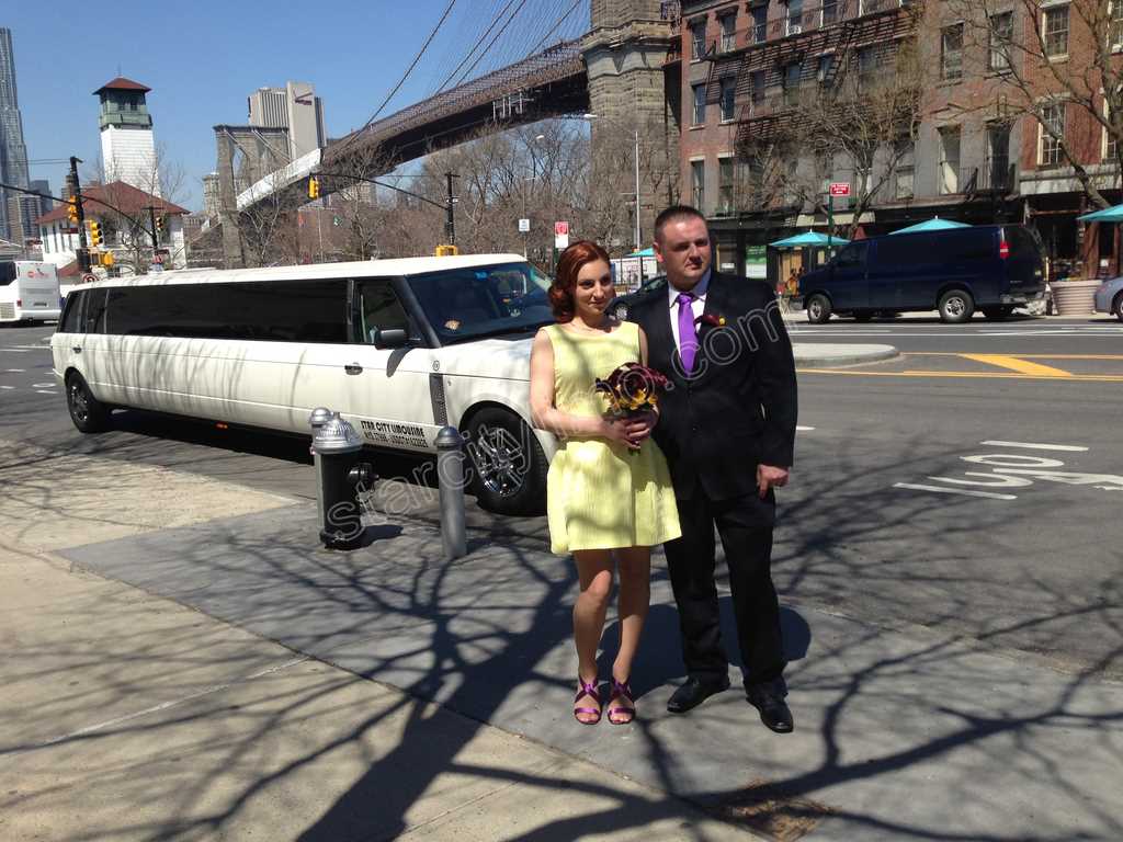 Range Rover Limousine Wedding at Brooklyn Bridge